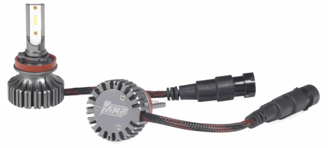 Светодиод головного света 12V H11 6000K CSP H02 (2 шт) AMP