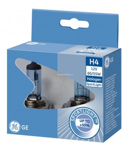 Автолампа HB4 12V 51W (P22d) Sportlight, тип 53820NHSU (шк 79303) (2шт.) GE