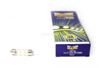 Светодиод 12V T11x36/38 S8.5 (4SMD) (3.5*2.8) WHITE Маяк