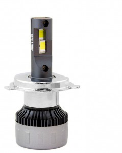 Светодиодные автолампы MTF Light серия CYBER LIGHT, H4, 12V, 45W, 3750lm, 6000K, кулер, комплект.