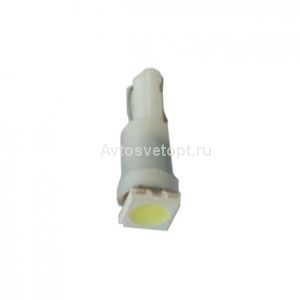 Светодиод 12V T5-02 (1SMD) W1,2W Base:W2,0 х4,6d GREEN( зеленый)