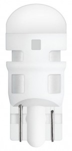 Светодиод 12V 0.8W W5W 6000K (W2.1X9.5d) холодный белый (блистер 2шт) (2825DWP-02B) OSRAM