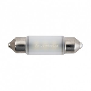 Cветодиод 12V MTF Light, C5W/10.5х38/38mm, 5000К(белый свет), 0.5W, Тайвань,(2шт)