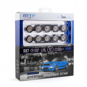 Светодиодные дневные ходовые огни  серия "TOWN" 12V, 10W, 6000К (2 шт.) LDL150 MTF Light