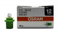 Автолампа  12V  2W панель приборов (B8.5D) 2722MF OSRAM