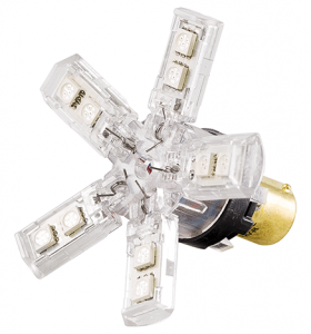 LED-светодиоды 5615-S/white (15LED) Sho-me(поворотник)(P21W)